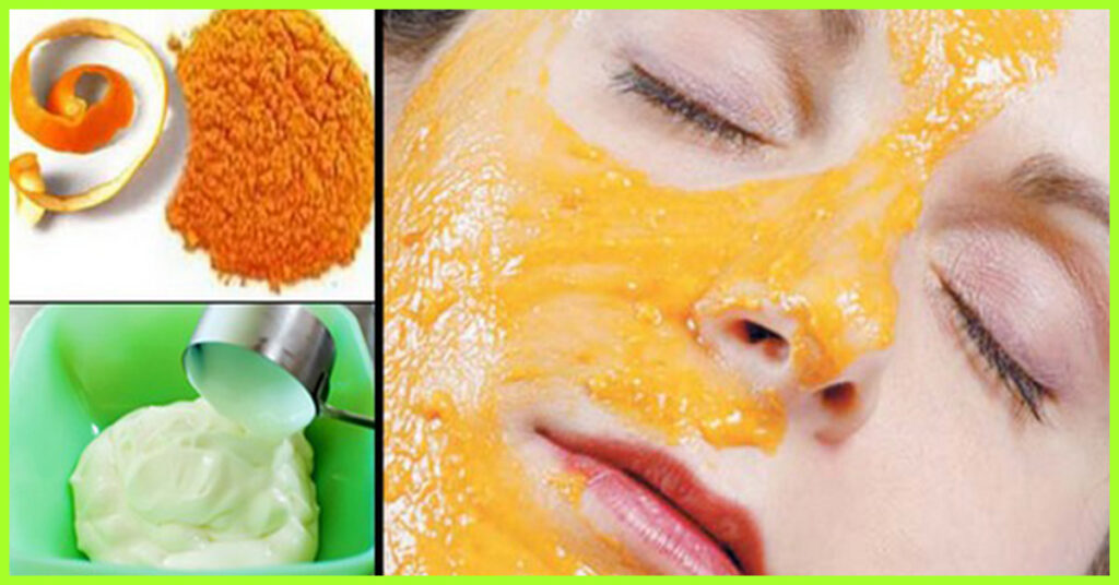 mascara facial casca de laranja