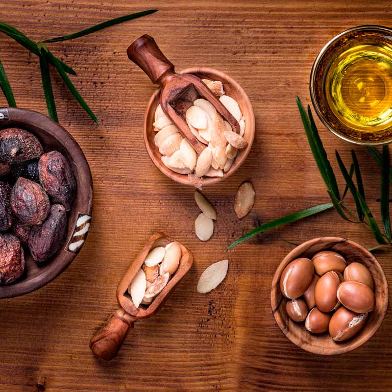 oleo de argan para a pele dos cabelos